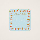 Kerst LIghts Logo Oorbel Display Kaart (Voorkant)