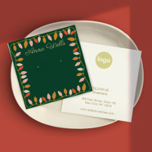 Kerst LIghts Logo Oorbel Display Kaart