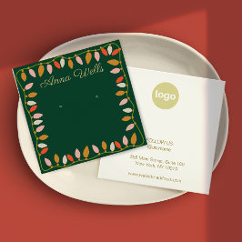 Kerst LIghts Logo Oorbel Display Kaart