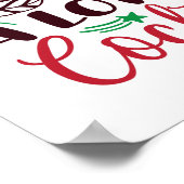 Kerst lijkt op cocktails poster (Hoek)