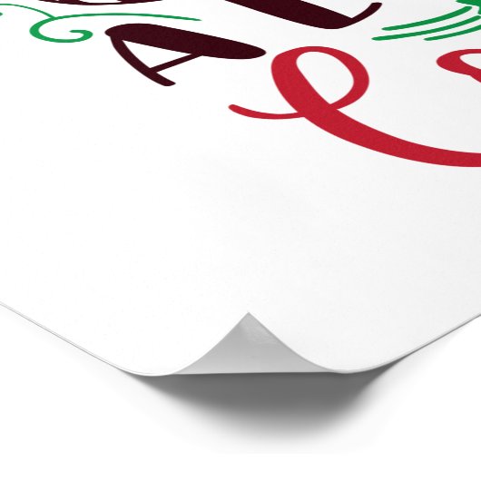 Kerst lijkt op cocktails poster (Hoek)