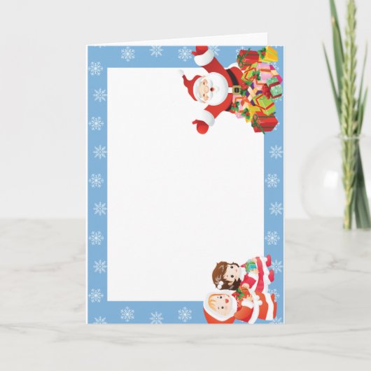 Kerst Lijst (foto toevoegen) Feestdagen Kaart (Voorkant)