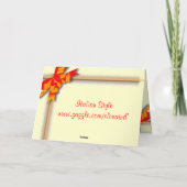  Kerst Lijst Kaart (Achterkant)