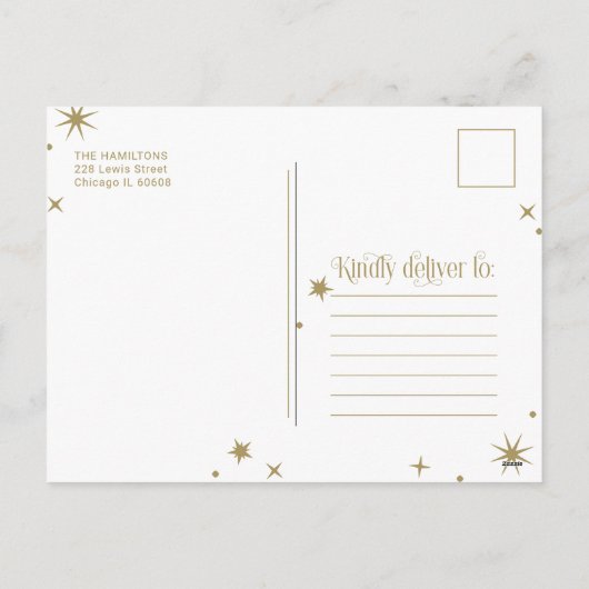 Kerst Lijst Kerstmis Zwangerschap Kennisgeving Feestdagenkaart (Achterkant)