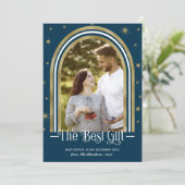 Kerst Lijst Kerstmis Zwangerschap Kennisgeving Feestdagenkaart (Staand voorkant)