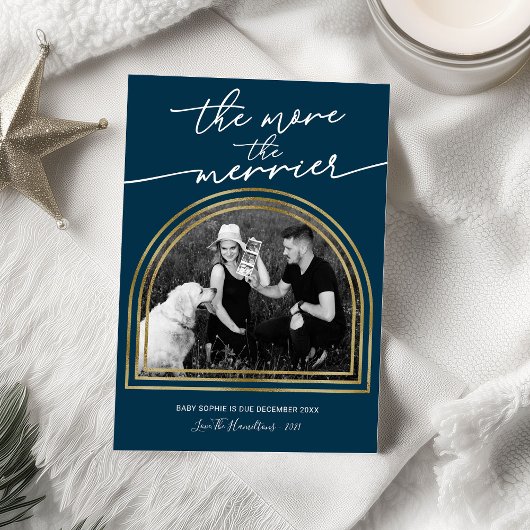 Kerst Lijst Kerstmis Zwangerschap Kennisgeving Feestdagenkaart