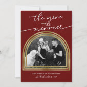 Kerst Lijst Kerstmis Zwangerschap Kennisgeving Feestdagenkaart (Voorkant)