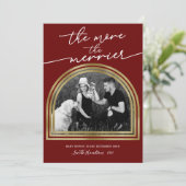 Kerst Lijst Kerstmis Zwangerschap Kennisgeving Feestdagenkaart (Staand voorkant)