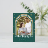 Kerst Lijst Kerstmis Zwangerschap Kennisgeving Feestdagenkaart (Staand voorkant)