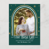 Kerst Lijst Kerstmis Zwangerschap Kennisgeving Feestdagenkaart (Voorkant)