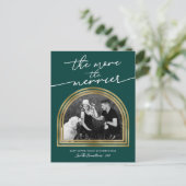 Kerst Lijst Kerstmis Zwangerschap Kennisgeving Feestdagenkaart (Staand voorkant)