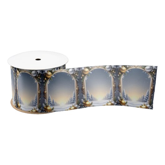 Kerst Lijst satijn lint (Spoel)