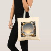 Kerst Lijst Vakantie Canvas tas (Voorkant (product))