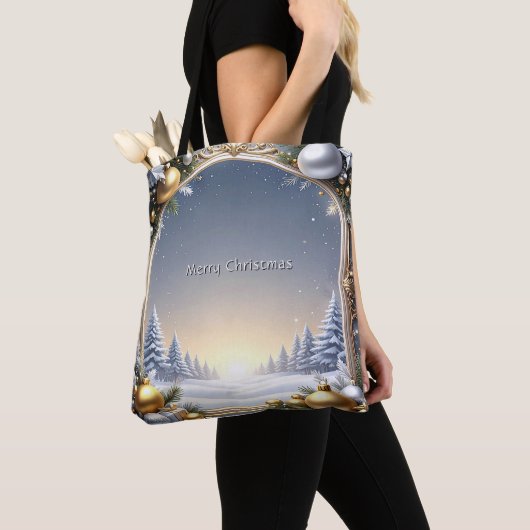 Kerst Lijst Vakantie Canvas tas (Dichtbij)