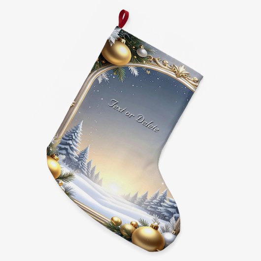 Kerst Lijst Vakantie Stocking Grote Kerstsok (Voorkant (Hangend))