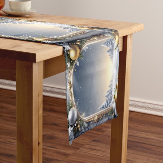 Kerst Lijst Vakantie Tafel Runner Medium Tafelloper (Voorbeeld)