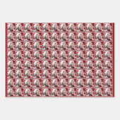 Kerst lint Aangepaste enkele foto sjabloon Inpakpapier Vel (Voorkant)