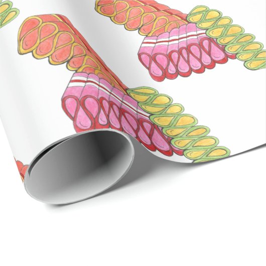 Kerst lint Snoep Snoepjes Vakantie snoep Cadeaupapier (Rol Hoek)