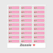 Kerst Lip Gloss Verpakkingslogo Branding Sticker (Vel)