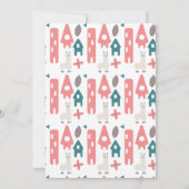 Kerst Llama Baby Shower Krans Joy Bundel Kaart (Achterkant)