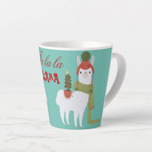 Kerst Llama Fa la la la Latte Mok