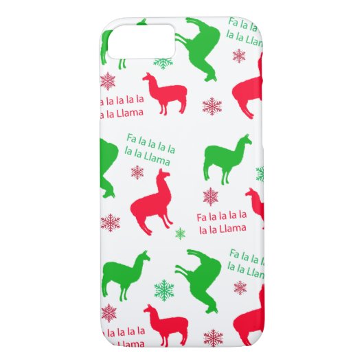 Kerst Llama Fa la la Llama Holiday Case-Mate iPhone Case (Achterkant)