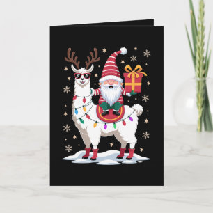 Kerst Llama Gnome Kerstman Lichtjes Rendier Xmas Kaart