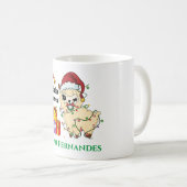 Kerst Llama koffiemok (Voorkant rechts)