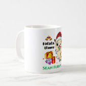 Kerst Llama koffiemok (Voorkant links)