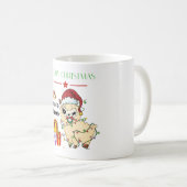 Kerst Llama koffiemok (Voorkant rechts)