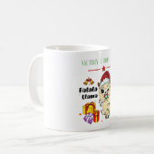 Kerst Llama koffiemok (Voorkant links)