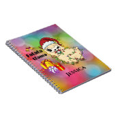 Kerst Llama Notitieboek (Rechterzijde)