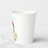 Kerst Llama Papieren Bekers (Links)