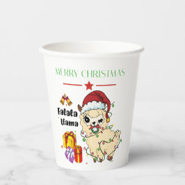 Kerst Llama Papieren Bekers