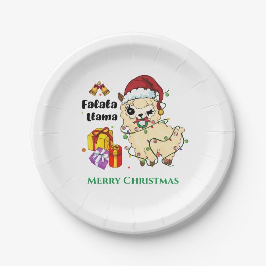 Kerst Llama Papieren Bord (Voorkant)