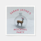 Kerst Llama Party Papieren servetten (Voorkant)