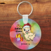 Kerst Llama Sleutelhanger (Voorkant)
