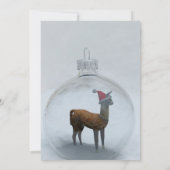 Kerst Llama Vakantie Party Uitnodiging (Achterkant)