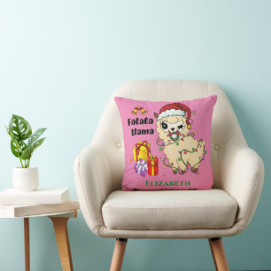 Kerst Llama Worp Kussen