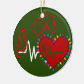 Kerst Logo Keramische Versiering Keramisch Ornament (Links)