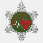Kerst Logo Sneeuwvlok Ornament (Voorkant)