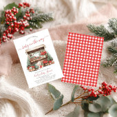 Kerst lokaal geteeld markt Baby shower Kaart