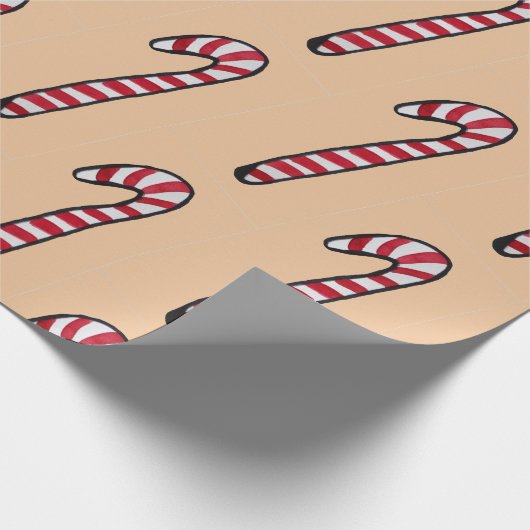 Kerst lolly's tekening inpakpapier (Hoek)
