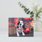 Kerst - Louellen Setter - Veruka Feestdagenkaart (Staand voorkant)