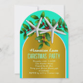 Kerst Luau Zeester Gouden Boog Ontwerp Kaart (Voorkant)
