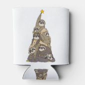 Kerst luiaard kerstboom t matching blikjeskoeler (Achterkant)