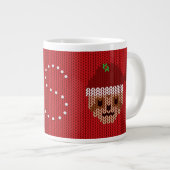 Kerst Luiaard Trui Monogram Giant Coffee Mok (Voorkant rechts)
