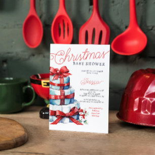 Kerst Luier Cake Vakantie Baby shower Kaart