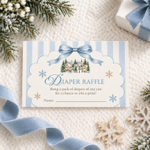 Kerst Luier Raffle Baby Shower