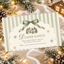 Kerst Luier Raffle Baby Shower